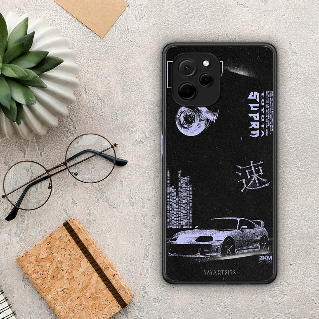 Θήκη Huawei Nova Y61 Tokyo Drift από τη Smartfits με σχέδιο στο πίσω μέρος και μαύρο περίβλημα | Huawei Nova Y61 Tokyo Drift Case with Colorful Back and Black Bezels