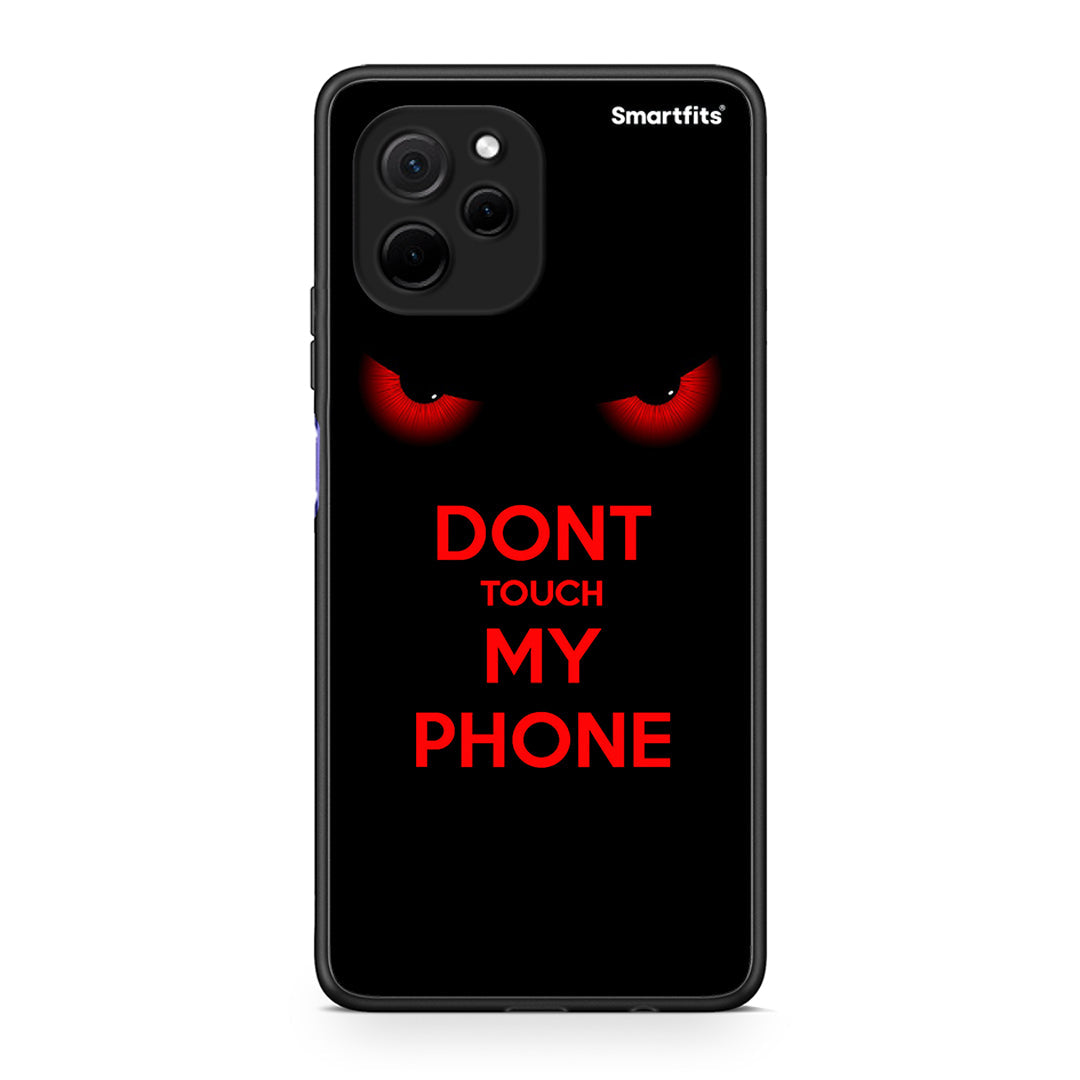 Θήκη Huawei Nova Y61 Touch My Phone από τη Smartfits με σχέδιο στο πίσω μέρος και μαύρο περίβλημα | Huawei Nova Y61 Touch My Phone Case with Colorful Back and Black Bezels