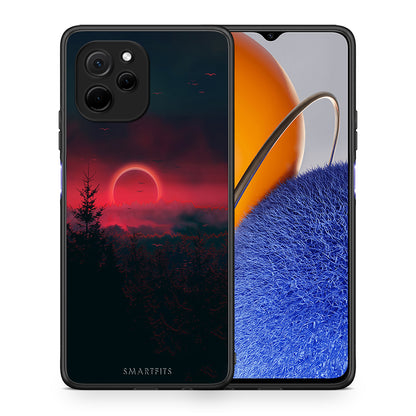 Θήκη Huawei Nova Y61 Tropic Sunset από τη Smartfits με σχέδιο στο πίσω μέρος και μαύρο περίβλημα | Huawei Nova Y61 Tropic Sunset Case with Colorful Back and Black Bezels