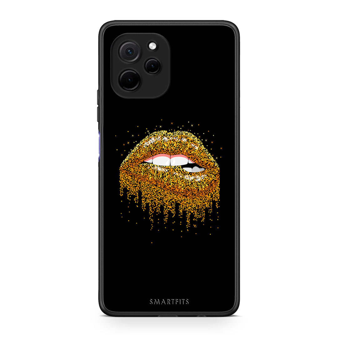 Θήκη Huawei Nova Y61 Valentine Golden από τη Smartfits με σχέδιο στο πίσω μέρος και μαύρο περίβλημα | Huawei Nova Y61 Valentine Golden Case with Colorful Back and Black Bezels