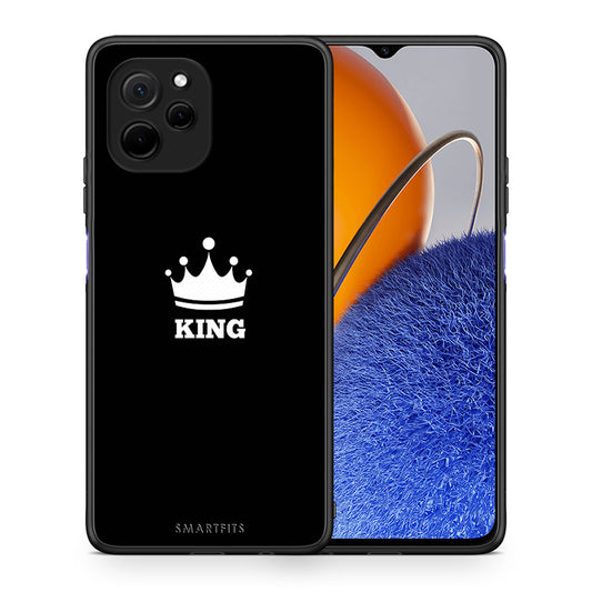 Θήκη Huawei Nova Y61 Valentine King από τη Smartfits με σχέδιο στο πίσω μέρος και μαύρο περίβλημα | Huawei Nova Y61 Valentine King Case with Colorful Back and Black Bezels