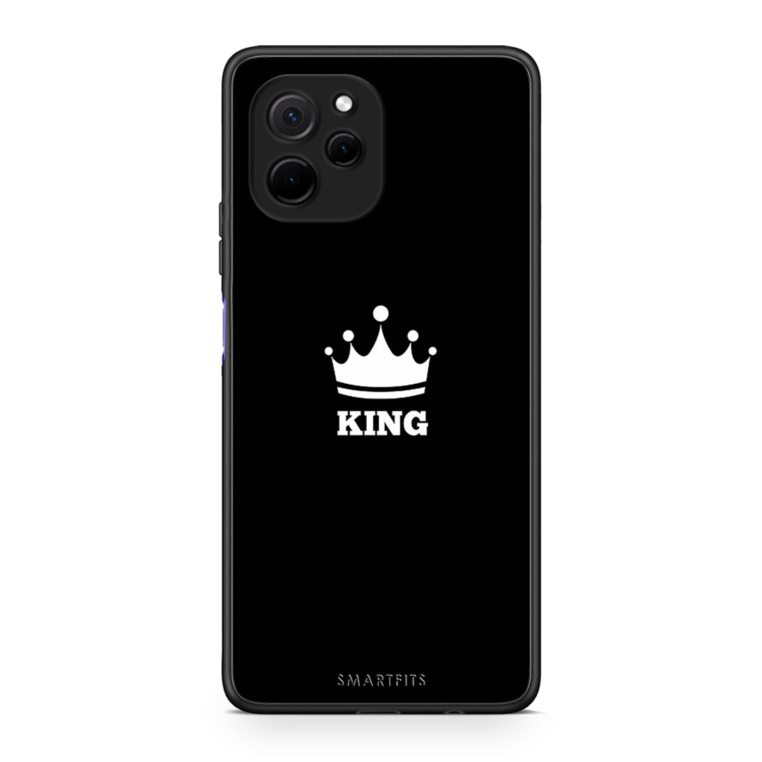Θήκη Huawei Nova Y61 Valentine King από τη Smartfits με σχέδιο στο πίσω μέρος και μαύρο περίβλημα | Huawei Nova Y61 Valentine King Case with Colorful Back and Black Bezels