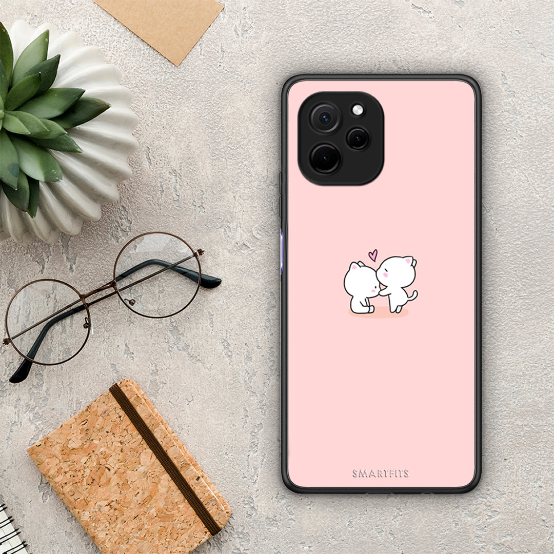 Θήκη Huawei Nova Y61 Valentine Love από τη Smartfits με σχέδιο στο πίσω μέρος και μαύρο περίβλημα | Huawei Nova Y61 Valentine Love Case with Colorful Back and Black Bezels