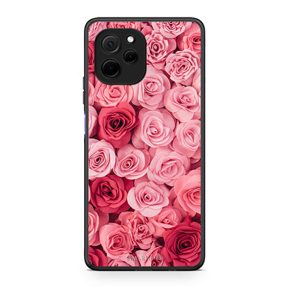 Θήκη Huawei Nova Y61 Valentine RoseGarden από τη Smartfits με σχέδιο στο πίσω μέρος και μαύρο περίβλημα | Huawei Nova Y61 Valentine RoseGarden Case with Colorful Back and Black Bezels