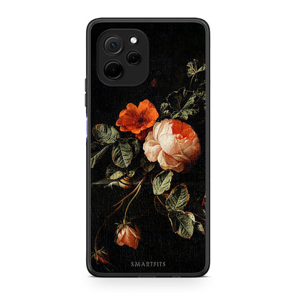 Θήκη Huawei Nova Y61 Vintage Roses από τη Smartfits με σχέδιο στο πίσω μέρος και μαύρο περίβλημα | Huawei Nova Y61 Vintage Roses Case with Colorful Back and Black Bezels