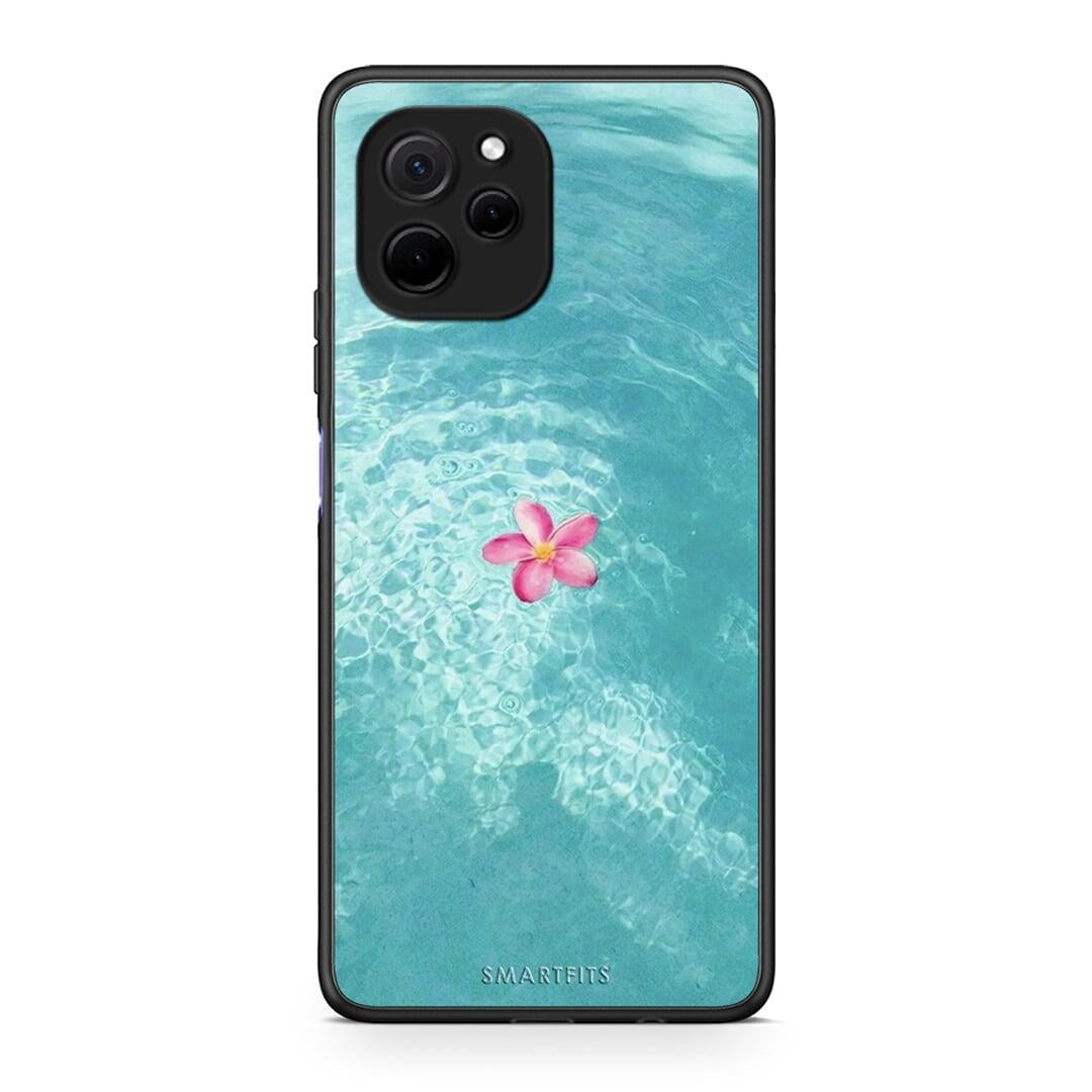 Θήκη Huawei Nova Y61 Water Flower από τη Smartfits με σχέδιο στο πίσω μέρος και μαύρο περίβλημα | Huawei Nova Y61 Water Flower Case with Colorful Back and Black Bezels