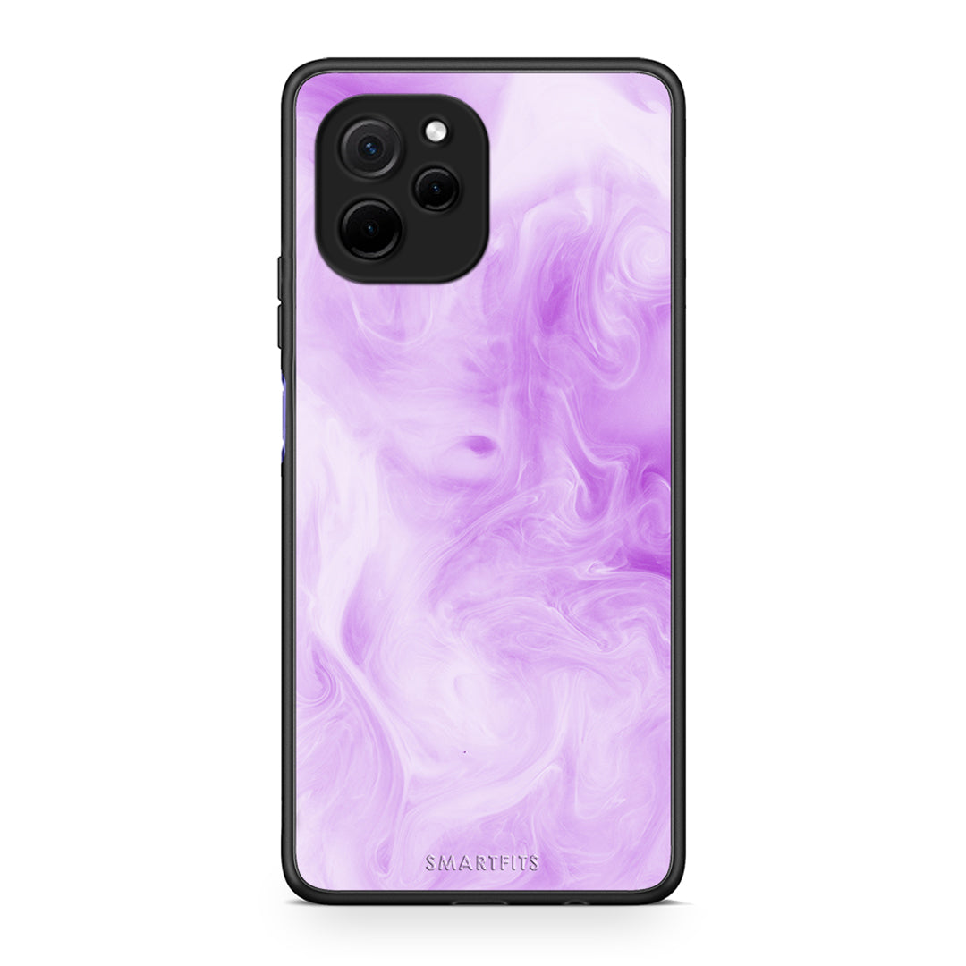 Θήκη Huawei Nova Y61 Watercolor Lavender από τη Smartfits με σχέδιο στο πίσω μέρος και μαύρο περίβλημα | Huawei Nova Y61 Watercolor Lavender Case with Colorful Back and Black Bezels