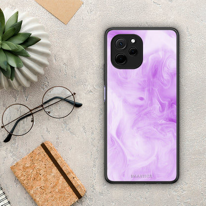 Θήκη Huawei Nova Y61 Watercolor Lavender από τη Smartfits με σχέδιο στο πίσω μέρος και μαύρο περίβλημα | Huawei Nova Y61 Watercolor Lavender Case with Colorful Back and Black Bezels