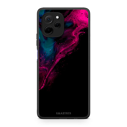 Θήκη Huawei Nova Y61 Watercolor Pink Black από τη Smartfits με σχέδιο στο πίσω μέρος και μαύρο περίβλημα | Huawei Nova Y61 Watercolor Pink Black Case with Colorful Back and Black Bezels