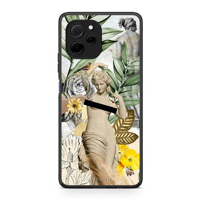 Θήκη Huawei Nova Y61 Woman Statue από τη Smartfits με σχέδιο στο πίσω μέρος και μαύρο περίβλημα | Huawei Nova Y61 Woman Statue Case with Colorful Back and Black Bezels