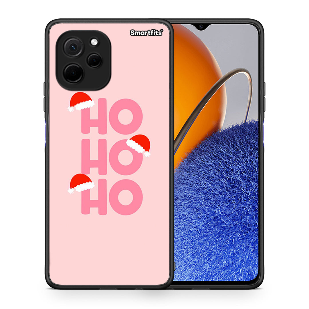 Θήκη Huawei Nova Y61 Xmas Ho Ho Ho από τη Smartfits με σχέδιο στο πίσω μέρος και μαύρο περίβλημα | Huawei Nova Y61 Xmas Ho Ho Ho Case with Colorful Back and Black Bezels