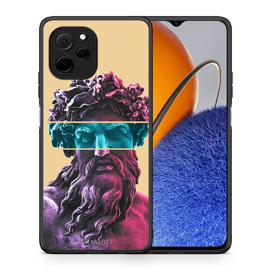 Θήκη Huawei Nova Y61 Zeus Art από τη Smartfits με σχέδιο στο πίσω μέρος και μαύρο περίβλημα | Huawei Nova Y61 Zeus Art Case with Colorful Back and Black Bezels