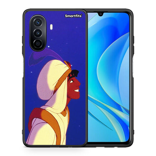 Θήκη Huawei Nova Y70 Alladin And Jasmine Love 1 από τη Smartfits με σχέδιο στο πίσω μέρος και μαύρο περίβλημα | Huawei Nova Y70 Alladin And Jasmine Love 1 case with colorful back and black bezels
