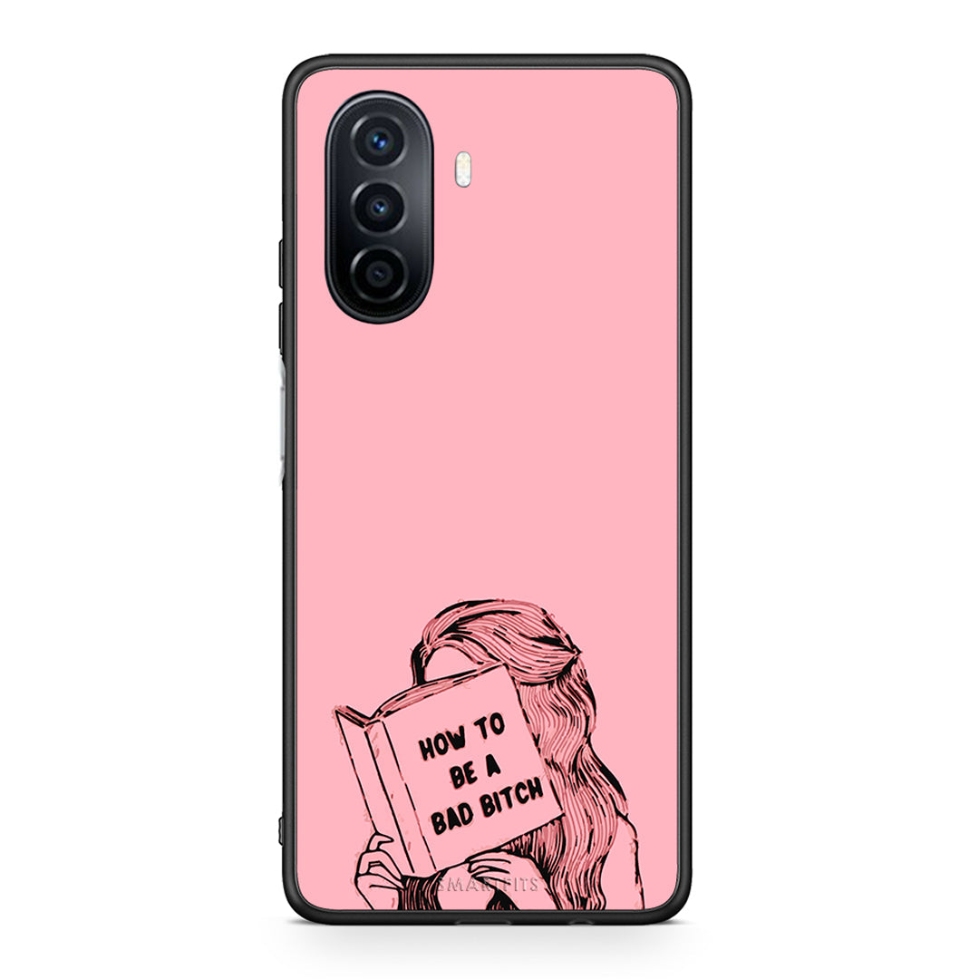 Huawei Nova Y70 Bad Bitch θήκη από τη Smartfits με σχέδιο στο πίσω μέρος και μαύρο περίβλημα | Smartphone case with colorful back and black bezels by Smartfits