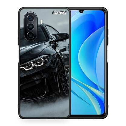 Θήκη Huawei Nova Y70 Black BMW από τη Smartfits με σχέδιο στο πίσω μέρος και μαύρο περίβλημα | Huawei Nova Y70 Black BMW case with colorful back and black bezels
