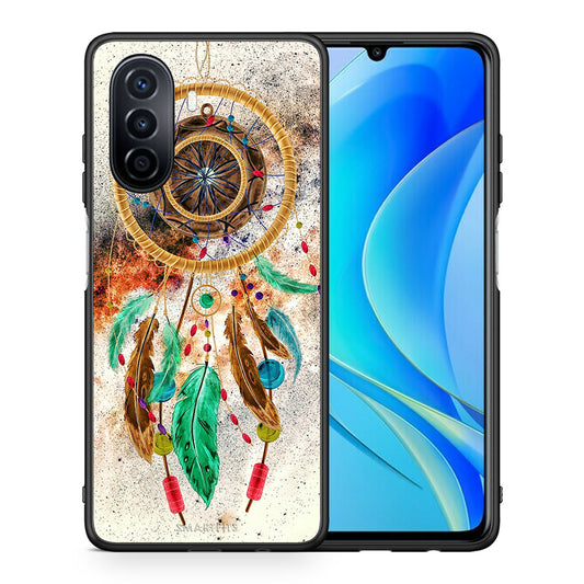 Θήκη Huawei Nova Y70 DreamCatcher Boho από τη Smartfits με σχέδιο στο πίσω μέρος και μαύρο περίβλημα | Huawei Nova Y70 DreamCatcher Boho case with colorful back and black bezels