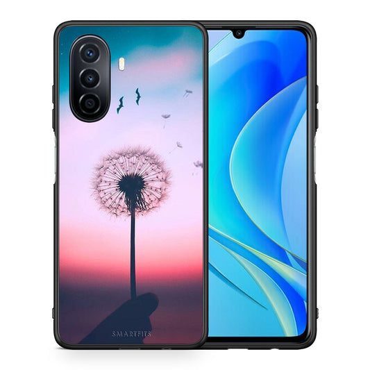 Θήκη Huawei Nova Y70 Wish Boho από τη Smartfits με σχέδιο στο πίσω μέρος και μαύρο περίβλημα | Huawei Nova Y70 Wish Boho case with colorful back and black bezels