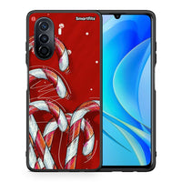 Thumbnail for Θήκη Huawei Nova Y70 Candy Cane από τη Smartfits με σχέδιο στο πίσω μέρος και μαύρο περίβλημα | Huawei Nova Y70 Candy Cane case with colorful back and black bezels