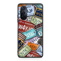 Thumbnail for Huawei Nova Y70 Car Plates θήκη από τη Smartfits με σχέδιο στο πίσω μέρος και μαύρο περίβλημα | Smartphone case with colorful back and black bezels by Smartfits