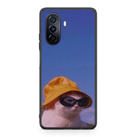 Thumbnail for Huawei Nova Y70 Cat Diva θήκη από τη Smartfits με σχέδιο στο πίσω μέρος και μαύρο περίβλημα | Smartphone case with colorful back and black bezels by Smartfits