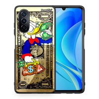 Thumbnail for Θήκη Huawei Nova Y70 Duck Money από τη Smartfits με σχέδιο στο πίσω μέρος και μαύρο περίβλημα | Huawei Nova Y70 Duck Money case with colorful back and black bezels
