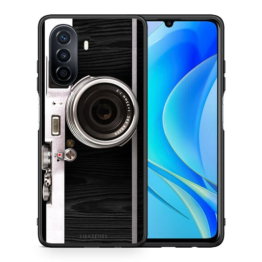 Θήκη Huawei Nova Y70 Emily In Paris από τη Smartfits με σχέδιο στο πίσω μέρος και μαύρο περίβλημα | Huawei Nova Y70 Emily In Paris case with colorful back and black bezels