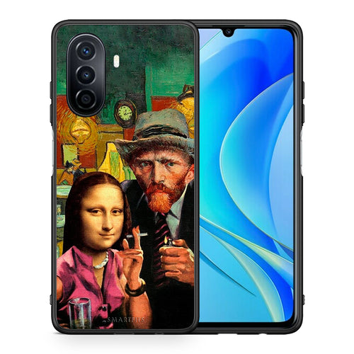Θήκη Huawei Nova Y70 Funny Art από τη Smartfits με σχέδιο στο πίσω μέρος και μαύρο περίβλημα | Huawei Nova Y70 Funny Art case with colorful back and black bezels