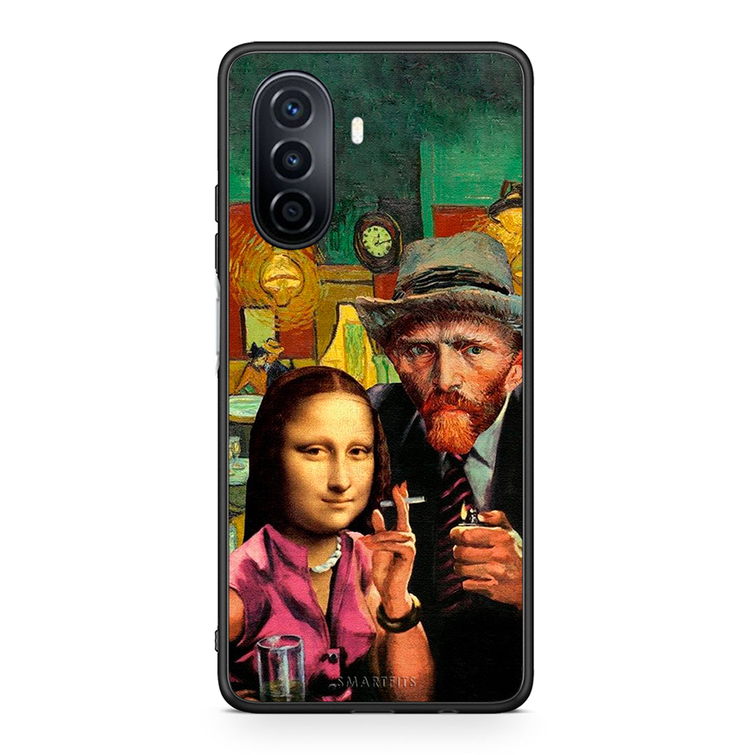 Huawei Nova Y70 Funny Art θήκη από τη Smartfits με σχέδιο στο πίσω μέρος και μαύρο περίβλημα | Smartphone case with colorful back and black bezels by Smartfits