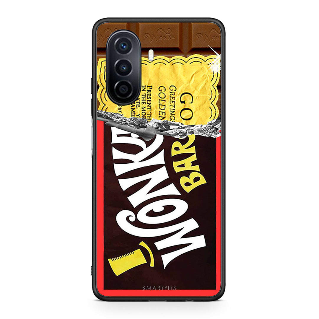 Huawei Nova Y70 Golden Ticket θήκη από τη Smartfits με σχέδιο στο πίσω μέρος και μαύρο περίβλημα | Smartphone case with colorful back and black bezels by Smartfits