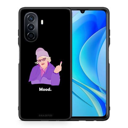 Θήκη Huawei Nova Y70 Grandma Mood Black από τη Smartfits με σχέδιο στο πίσω μέρος και μαύρο περίβλημα | Huawei Nova Y70 Grandma Mood Black case with colorful back and black bezels