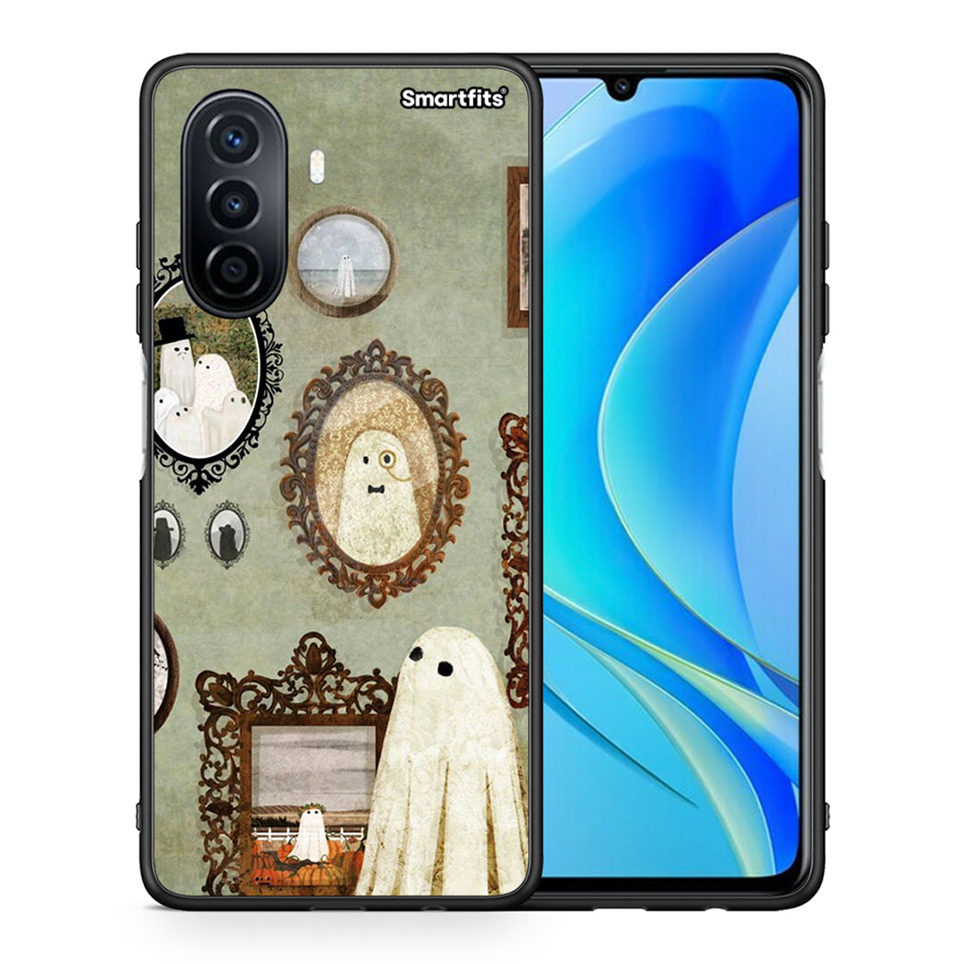 Θήκη Huawei Nova Y70 Halloween Ghost Season από τη Smartfits με σχέδιο στο πίσω μέρος και μαύρο περίβλημα | Huawei Nova Y70 Halloween Ghost Season case with colorful back and black bezels