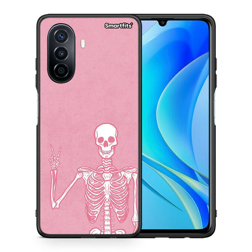 Θήκη Huawei Nova Y70 Halloween Motivation από τη Smartfits με σχέδιο στο πίσω μέρος και μαύρο περίβλημα | Huawei Nova Y70 Halloween Motivation case with colorful back and black bezels