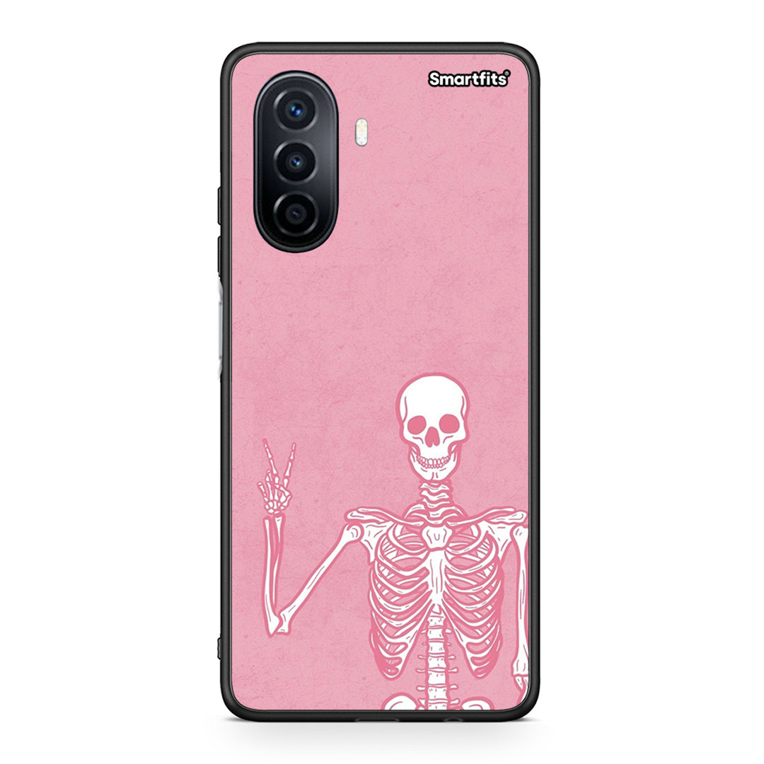 Huawei Nova Y70 Halloween Motivation θήκη από τη Smartfits με σχέδιο στο πίσω μέρος και μαύρο περίβλημα | Smartphone case with colorful back and black bezels by Smartfits