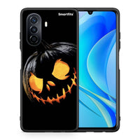 Thumbnail for Θήκη Huawei Nova Y70 Halloween Scary Pumpkin από τη Smartfits με σχέδιο στο πίσω μέρος και μαύρο περίβλημα | Huawei Nova Y70 Halloween Scary Pumpkin case with colorful back and black bezels