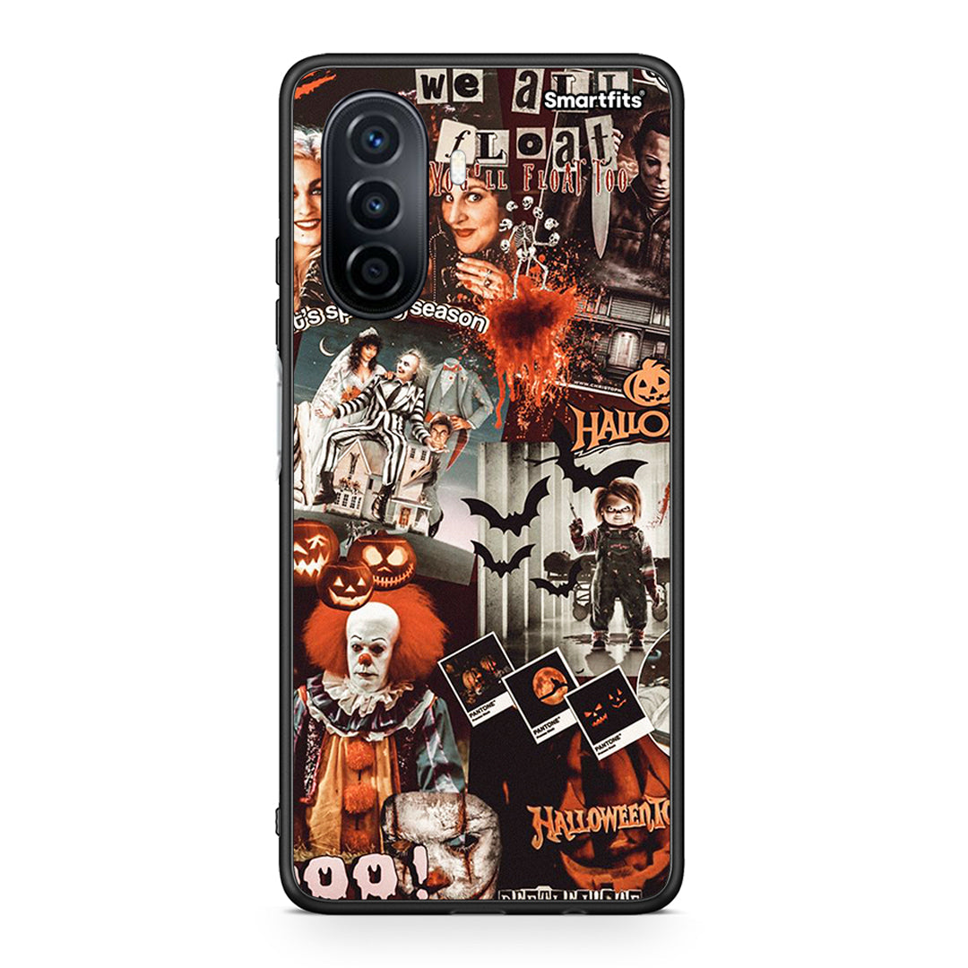 Huawei Nova Y70 Halloween Spooky Season θήκη από τη Smartfits με σχέδιο στο πίσω μέρος και μαύρο περίβλημα | Smartphone case with colorful back and black bezels by Smartfits