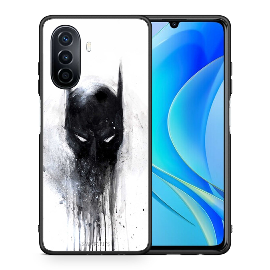 Θήκη Huawei Nova Y70 Paint Bat Hero από τη Smartfits με σχέδιο στο πίσω μέρος και μαύρο περίβλημα | Huawei Nova Y70 Paint Bat Hero case with colorful back and black bezels