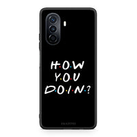 Thumbnail for Huawei Nova Y70 How You Doin θήκη από τη Smartfits με σχέδιο στο πίσω μέρος και μαύρο περίβλημα | Smartphone case with colorful back and black bezels by Smartfits