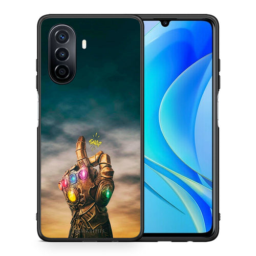 Θήκη Huawei Nova Y70 Infinity Snap από τη Smartfits με σχέδιο στο πίσω μέρος και μαύρο περίβλημα | Huawei Nova Y70 Infinity Snap case with colorful back and black bezels