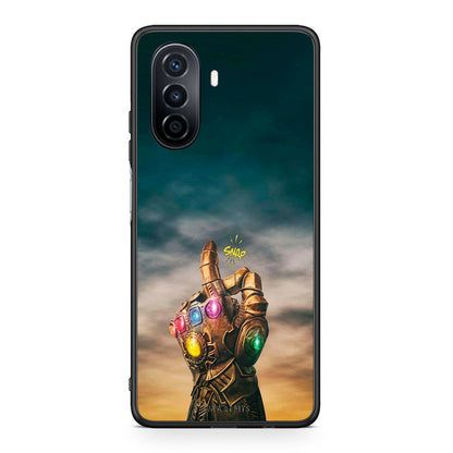 Huawei Nova Y70 Infinity Snap θήκη από τη Smartfits με σχέδιο στο πίσω μέρος και μαύρο περίβλημα | Smartphone case with colorful back and black bezels by Smartfits