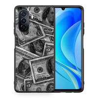 Thumbnail for Θήκη Huawei Nova Y70 Money Dollars από τη Smartfits με σχέδιο στο πίσω μέρος και μαύρο περίβλημα | Huawei Nova Y70 Money Dollars case with colorful back and black bezels