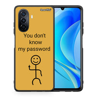 Thumbnail for Θήκη Huawei Nova Y70 My Password από τη Smartfits με σχέδιο στο πίσω μέρος και μαύρο περίβλημα | Huawei Nova Y70 My Password case with colorful back and black bezels