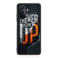 Thumbnail for Huawei Nova Y70 Never Give Up Θήκη Αγίου Βαλεντίνου από τη Smartfits με σχέδιο στο πίσω μέρος και μαύρο περίβλημα | Smartphone case with colorful back and black bezels by Smartfits