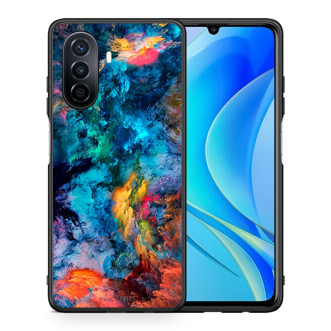 Θήκη Huawei Nova Y70 Crayola Paint από τη Smartfits με σχέδιο στο πίσω μέρος και μαύρο περίβλημα | Huawei Nova Y70 Crayola Paint case with colorful back and black bezels