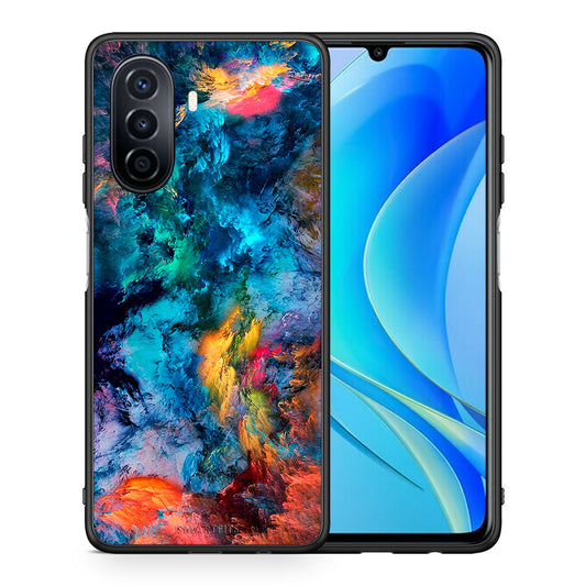 Θήκη Huawei Nova Y70 Crayola Paint από τη Smartfits με σχέδιο στο πίσω μέρος και μαύρο περίβλημα | Huawei Nova Y70 Crayola Paint case with colorful back and black bezels