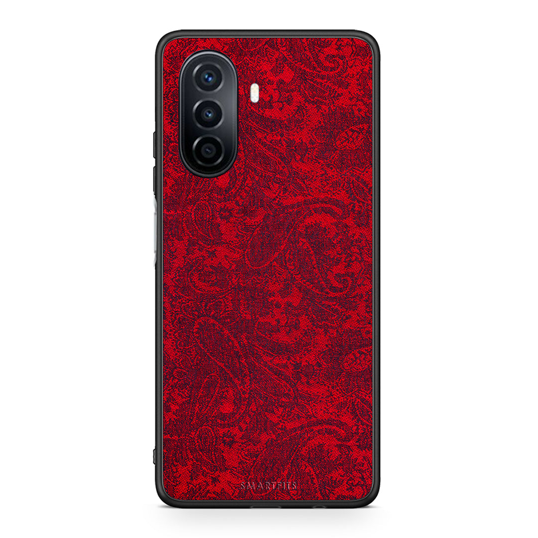 Huawei Nova Y70 Paisley Cashmere θήκη από τη Smartfits με σχέδιο στο πίσω μέρος και μαύρο περίβλημα | Smartphone case with colorful back and black bezels by Smartfits