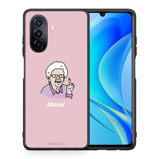 Θήκη Huawei Nova Y70 Mood PopArt από τη Smartfits με σχέδιο στο πίσω μέρος και μαύρο περίβλημα | Huawei Nova Y70 Mood PopArt case with colorful back and black bezels