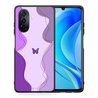 Thumbnail for Purple Mariposa - Huawei Nova Y70 / Y70 Plus θήκη