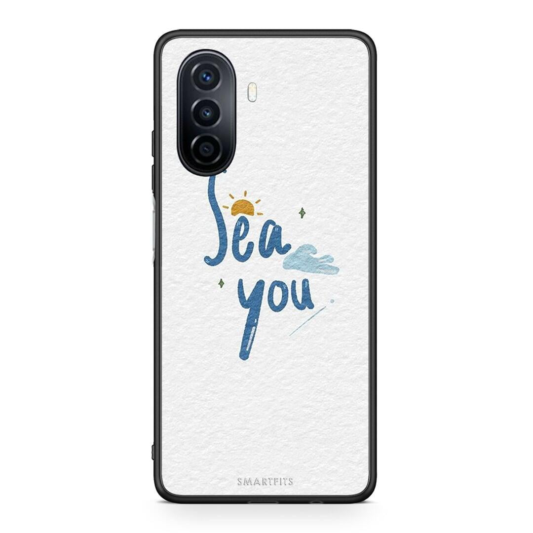 Huawei Nova Y70 Sea You Θήκη από τη Smartfits με σχέδιο στο πίσω μέρος και μαύρο περίβλημα | Smartphone case with colorful back and black bezels by Smartfits