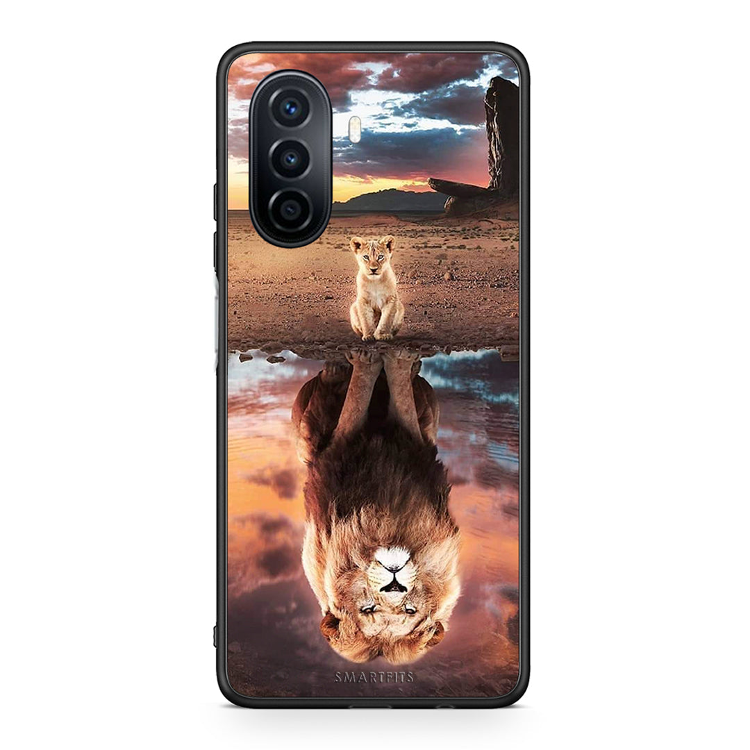Huawei Nova Y70 Sunset Dreams Θήκη Αγίου Βαλεντίνου από τη Smartfits με σχέδιο στο πίσω μέρος και μαύρο περίβλημα | Smartphone case with colorful back and black bezels by Smartfits