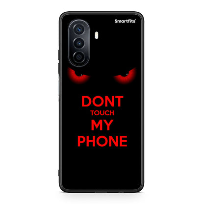 Huawei Nova Y70 Touch My Phone θήκη από τη Smartfits με σχέδιο στο πίσω μέρος και μαύρο περίβλημα | Smartphone case with colorful back and black bezels by Smartfits